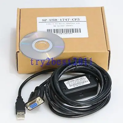 

DHL/EMS 5 Sets*Programming cable for Allen Bradley USB-1747-CP3 / PIC SLC 5/03-5/04-5/05 PLC -C1