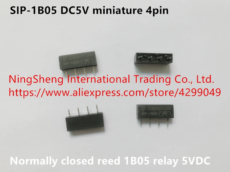 Original new 100% import SIP-1B05 DC5V miniature 4pin normally closed reed 1B05 relay 5VDC | Обустройство дома