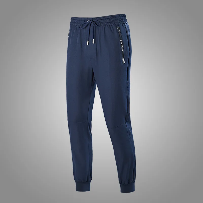 

2019 New Style Thin Outdoor Solid Color Wicking Breathable Wear-Resistant Nylon Waterproof Elasticity Men's Skinny Feet Trousers