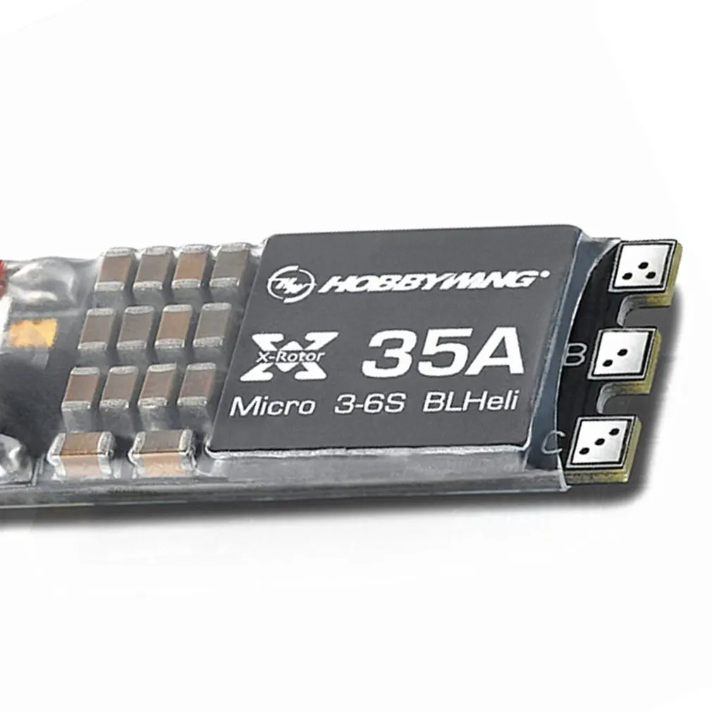 4 шт. Hobbywing XRotor Micro 35A BLHeli ESC поддержка OneShot125 с проводами для FPV гоночный Квадрокоптер Дрон часть