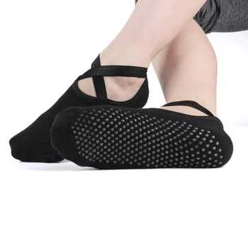 

Women Bandage Socks Silicone Anti-Slip Quick-Dry Damping Pilates Ballet Socks Good Grip For Men&Women Cotton Socks