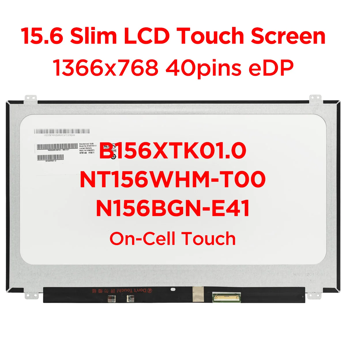Сенсорный экран для ноутбука B156XTK01.0 LTN156AT40 с диагональю 15 6 дюйма Dell Inspiron 3541 3542 3543