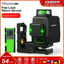 Clubiona CE certifié ligne Laser 3D niveau 360 ligne Laser à diode Laser allemande horizontale et verticale avec récepteur Laser