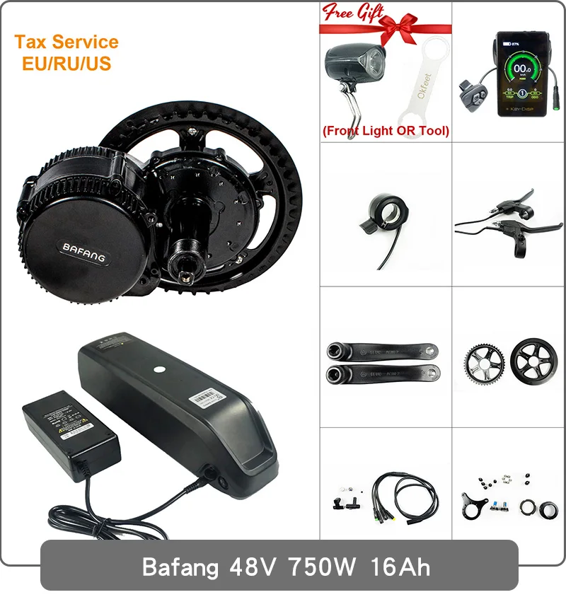 Bafang мощный 8fun 68 мм 48V 1000 Вт BBSHD мм G320 середине приводной двигатель DIY комплект для переоборудования электрического велосипеда двигателя с 19,2 Ah Батарея