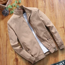 New Autumn Winter Cotton Jacket Men's Casual Wear Jacket Stand Collar Zipper Jacket Coats Male Outerwear Brand Coats