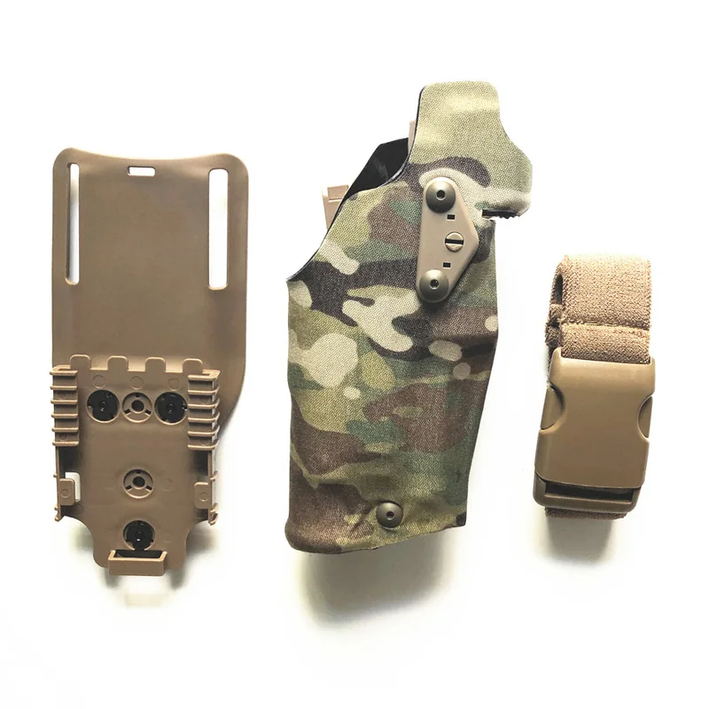

Тактическая кобура TMC Glock17/18/19 X300 светильник-совместима с G17/18 с держателем QL, кобура, панельный адаптер, кобура для ног, Прямая поставка