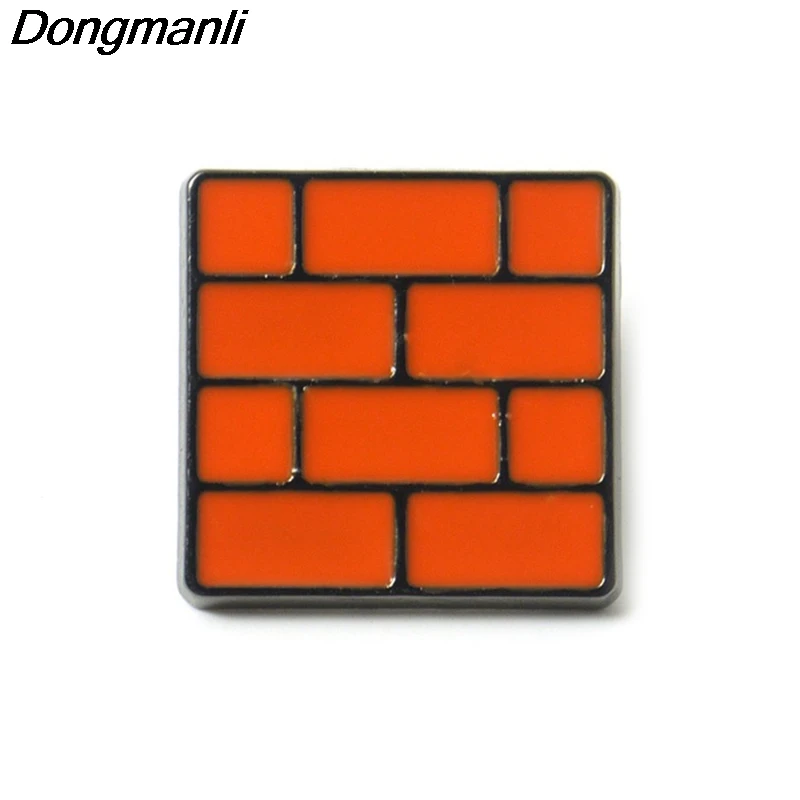 P3962 Dongmanli забавные ювелирные изделия Супер Марио металлическая Глянцевая булавки и броши для шпилька на отворот значок Дети подарочная шапочка аксессуары