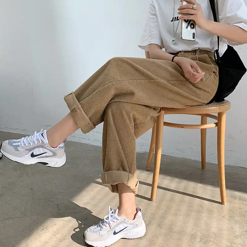 Pinggang Tinggi Corduroy Musim Gugur Musim Dingin Ditambah Beludru Tebal Celana Olahraga 2020 Wanita Harem Besar Hangat Fashion Celana Sabuk Wanita Celana Pendek Dan Celana Kapri Aliexpress