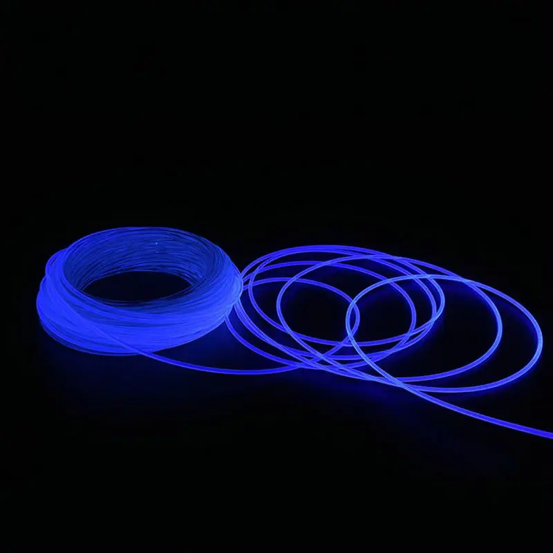 5mm" neon GLOW "fiber optic fiber lighting free lighting value 