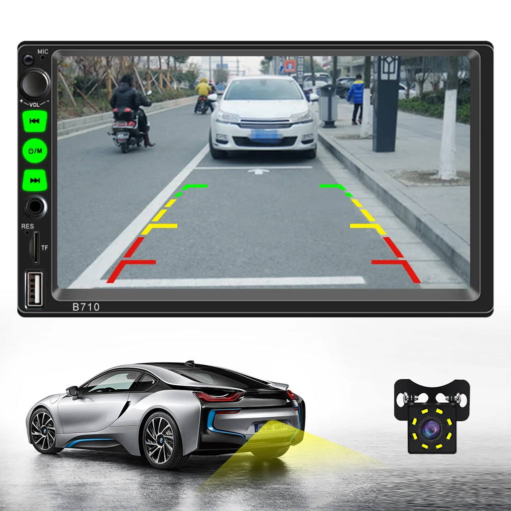 Bluetooth 7 дюймов 2DIN HD автомобильный стерео радио MP5 цифровой плеер с сенсорным экраном телефонная связь+ Камера