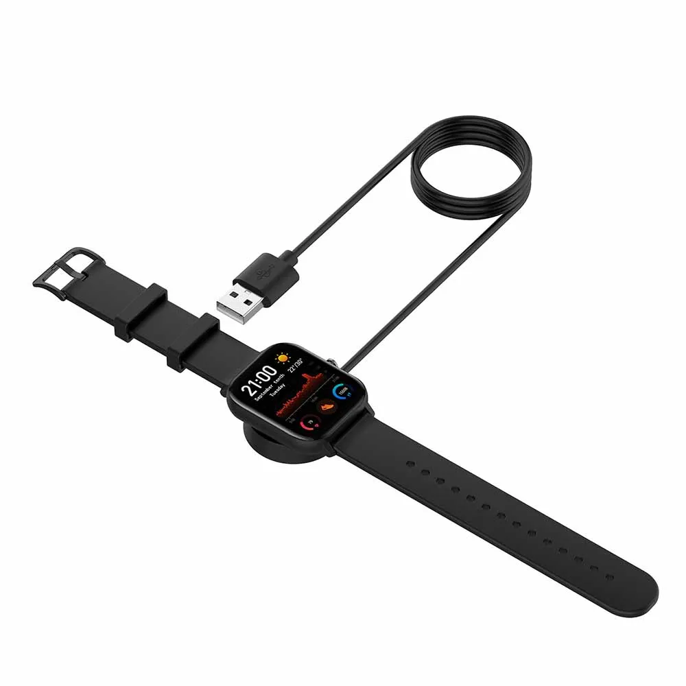 USB зарядное устройство зарядный кабель для Huami Amazfit GTS GTR 1 м часы Колыбель Док магнитное зарядное устройство кабель синхронизации данных аксессуары
