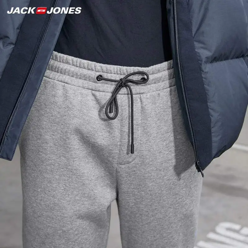 Мужские флисовые штаны JackJones Стрейчевые джоггеры облегающие спортивные мужские