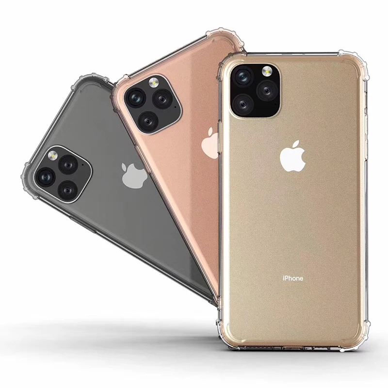 Противоударный силиконовый чехол для iPhone 11 Pro Max X XS Max XR, прозрачный мягкий прозрачный чехол из ТПУ для iPhone, ультратонкая задняя крышка