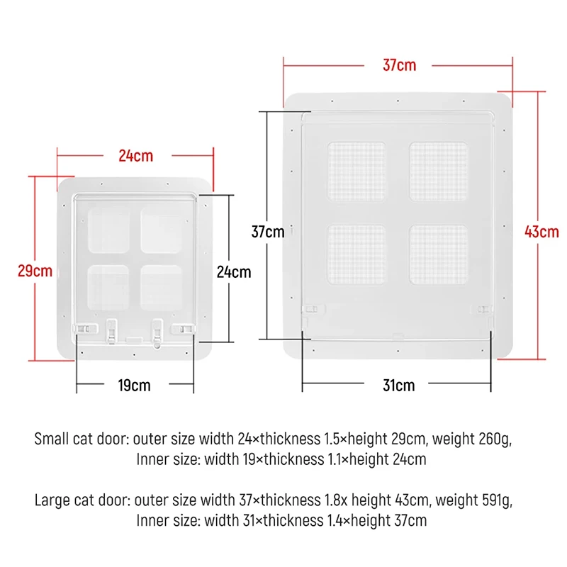 Pet door Pet Dog Screen Door Home Lockable Sliding Cat Screen Door Magnetic Self-Closing Dog Fence Locking Function Gate