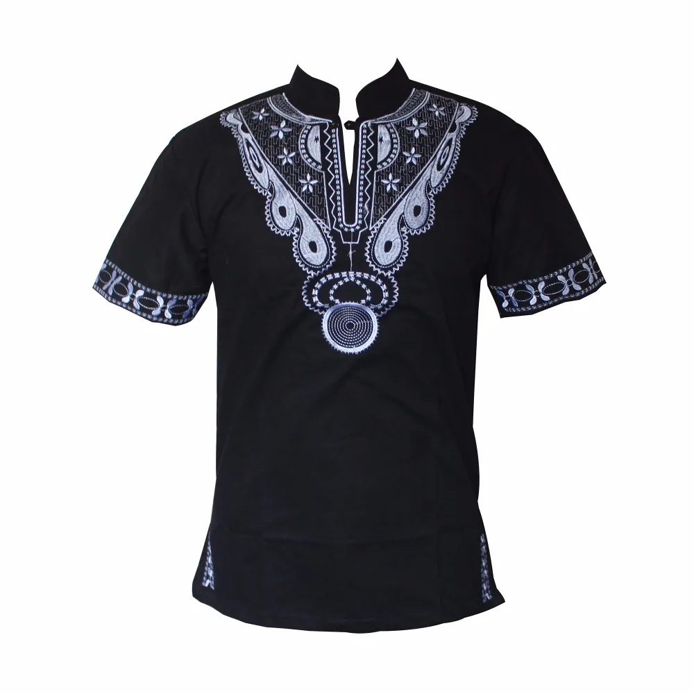 Dashiki ropa hombre kurta мужская мусульманская футболка африканская Высокая племенная