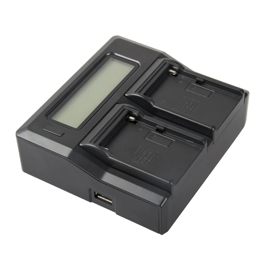 Accessory Home Black Durable Intelligent Digital Pre-charge USB Battery Charger Dual Channel For Sony NP-F970F960/F750/F550