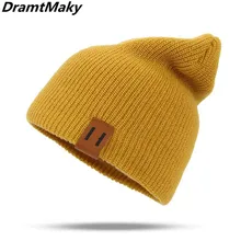 Зимние шапки для женщин, вязанная шапка в стиле хип-хоп, женская теплая громоздкая шапка, вязаная крючком Лыжная шапка, женская мягкая мешковатая шапка Skullies Beanies