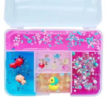 

Favourite Boxed Sweet Roll Meatballs Cotton Mud Slime Bow Diy Slime Kit Crystal Toys Colorful Plasticine DIY Toys