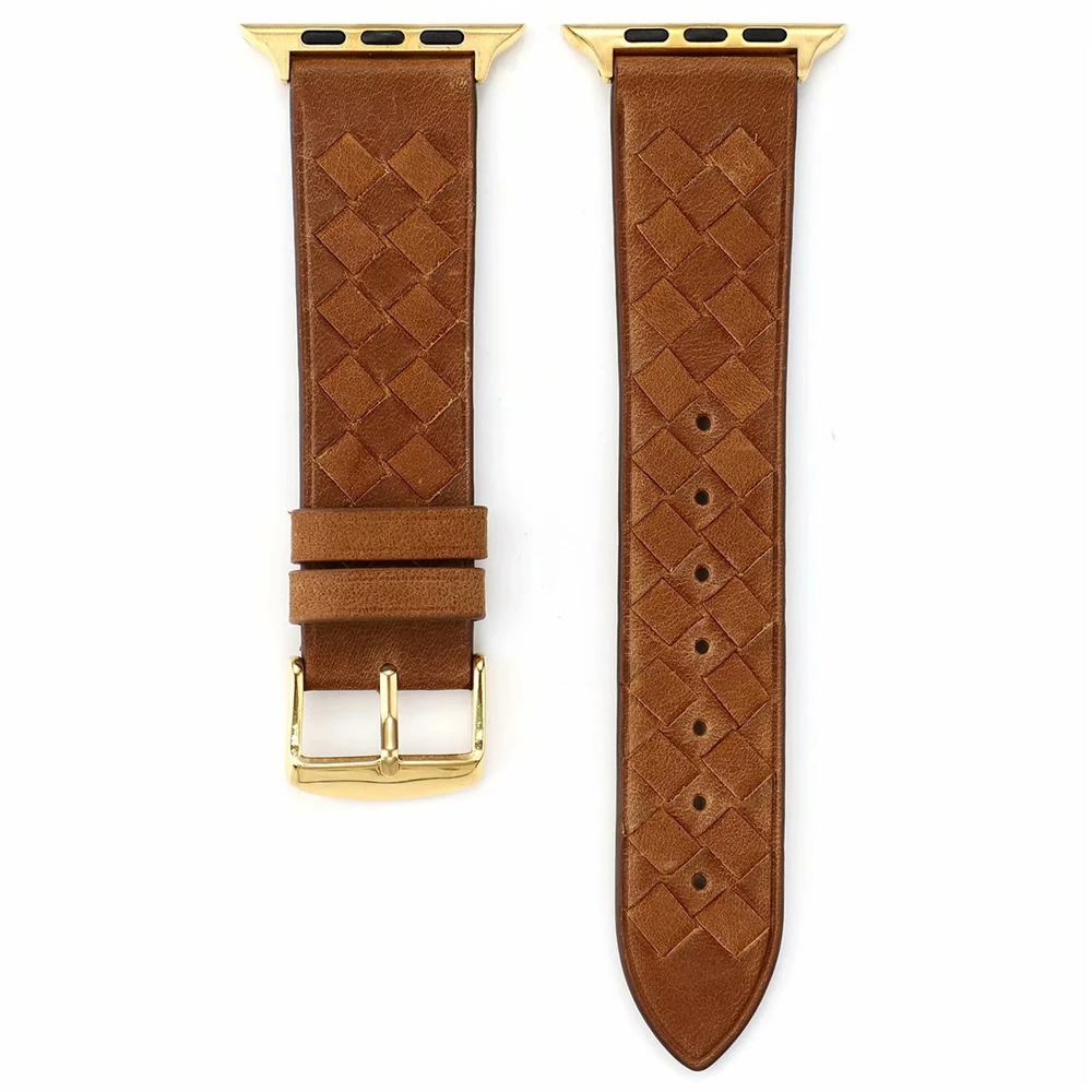 brown Кожаный браслет для Apple Watch 4, 5, ремешок 38 мм, 40 мм, 42 мм, 44 мм, браслет для iWatch, ремешок серии 5, 4, 3, 2, 1 ремень - Цвет ремешка: brown