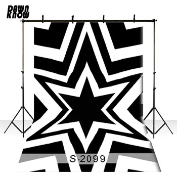 

DAWNKNOW Star Pattern Vinyl Photography Background For Newborn Black Photo Shoot Backdrop For Wedding Photo Studio S2099
