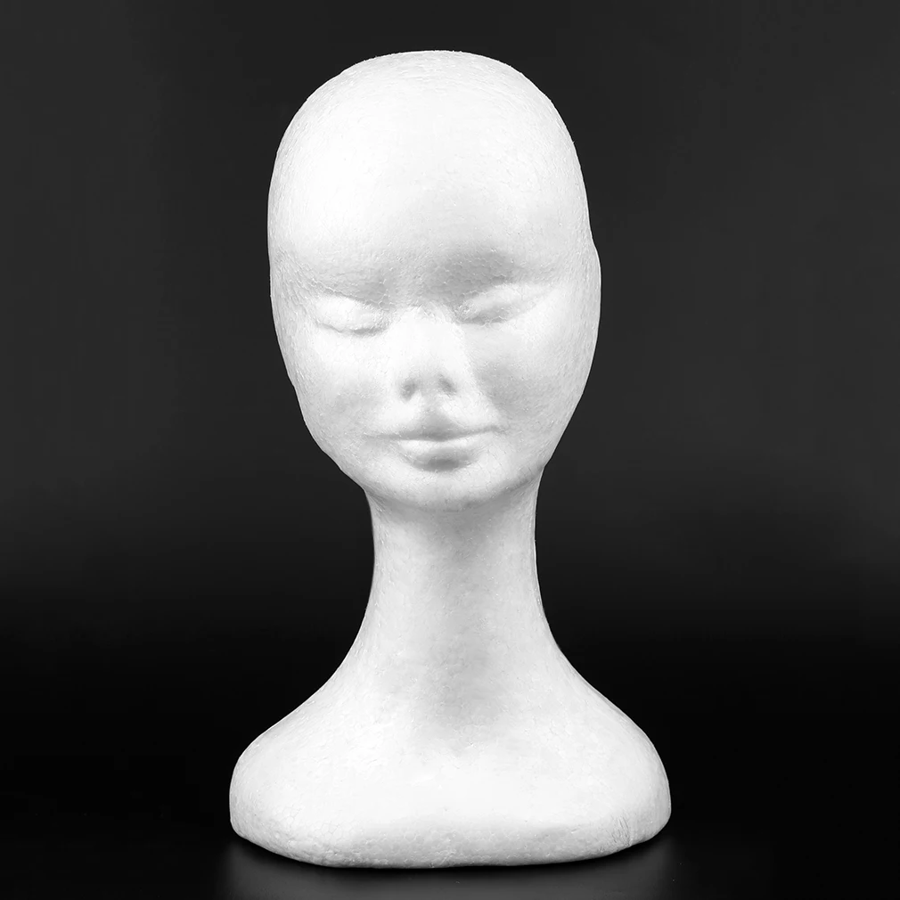 Новое поступление креативный длинный тип Женский манекен голова модель пузырь парик шляпа очки дисплей манекен голова с ушами
