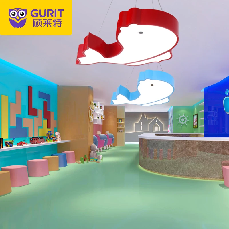 

Children's room chandelier creative cartoon warm boy girl room bedroom lamp squid maternal and child shop kindergarten lamps