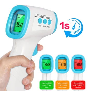 

LCD Digital Temperature Gun Handheld Non-Contact Thermometer IR Display Thermometer Kitchen Cooking Probe Measurement Tools