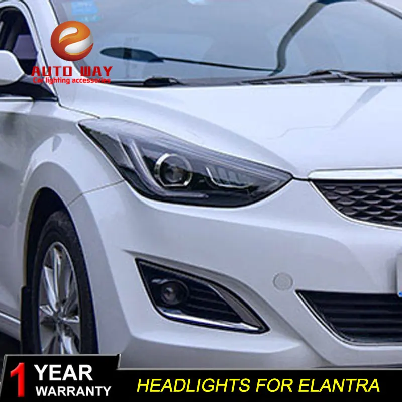 Автомобильный Стайлинг Головной фонарь чехол для фары автомобиля Hyundai Elantra 2012 2016