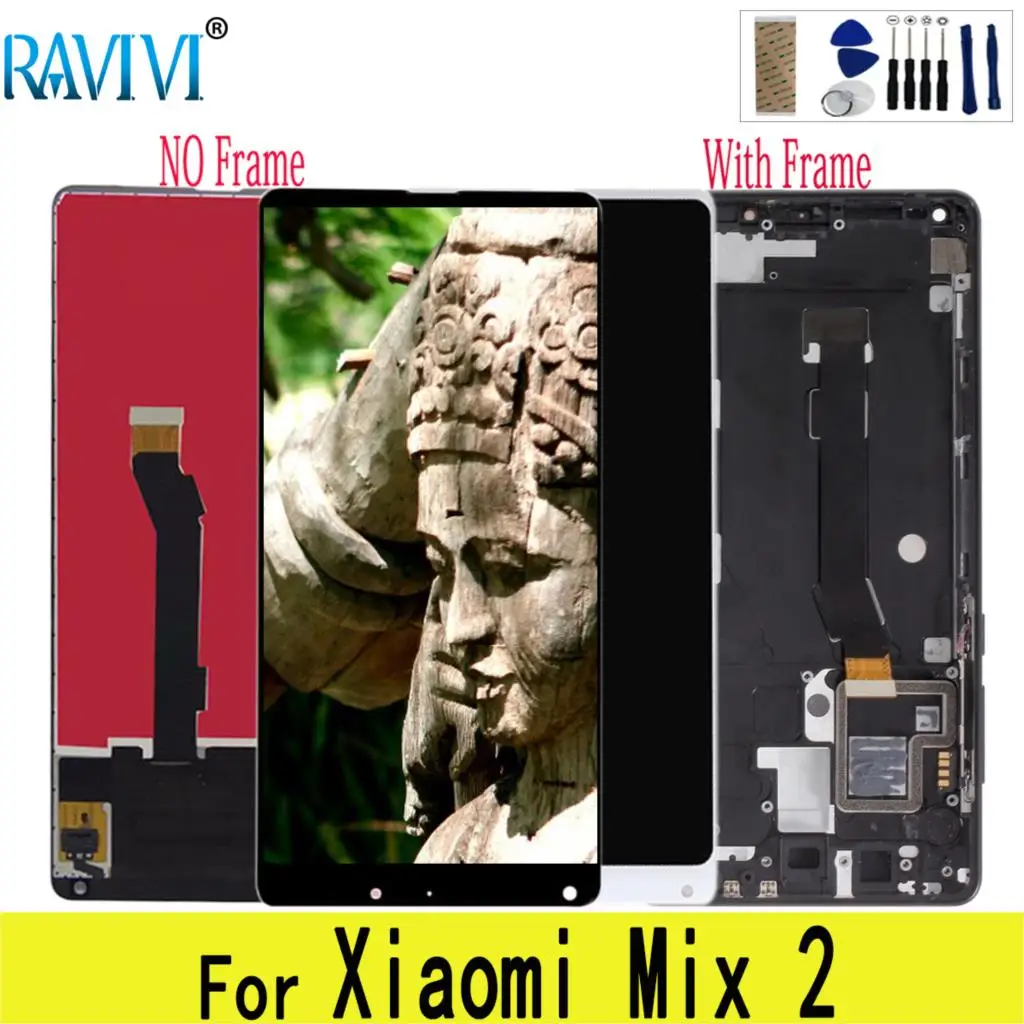 5,9" ЖК-для Xiaomi Mi Mix 2 MiMix2 сенсорный экран протестированный дигитайзер сборка с рамкой для Xiaomi Mi Mix 2