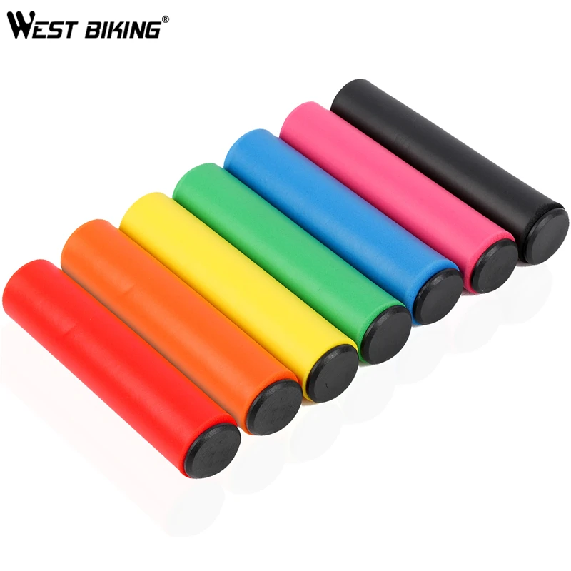 

Ultraight Bicycle Grips MTB Silicone Sponge Handlebar Grips Anti-skid Shock-absorbing Soft Bike Grips Bicycle Cycling Handlebar