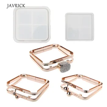 

Handmade Clear Silicone Square Bags Molds Dynamic Liquid Handbags Mold Quicksand Bag Resin Casting Mold Art Craft Tools