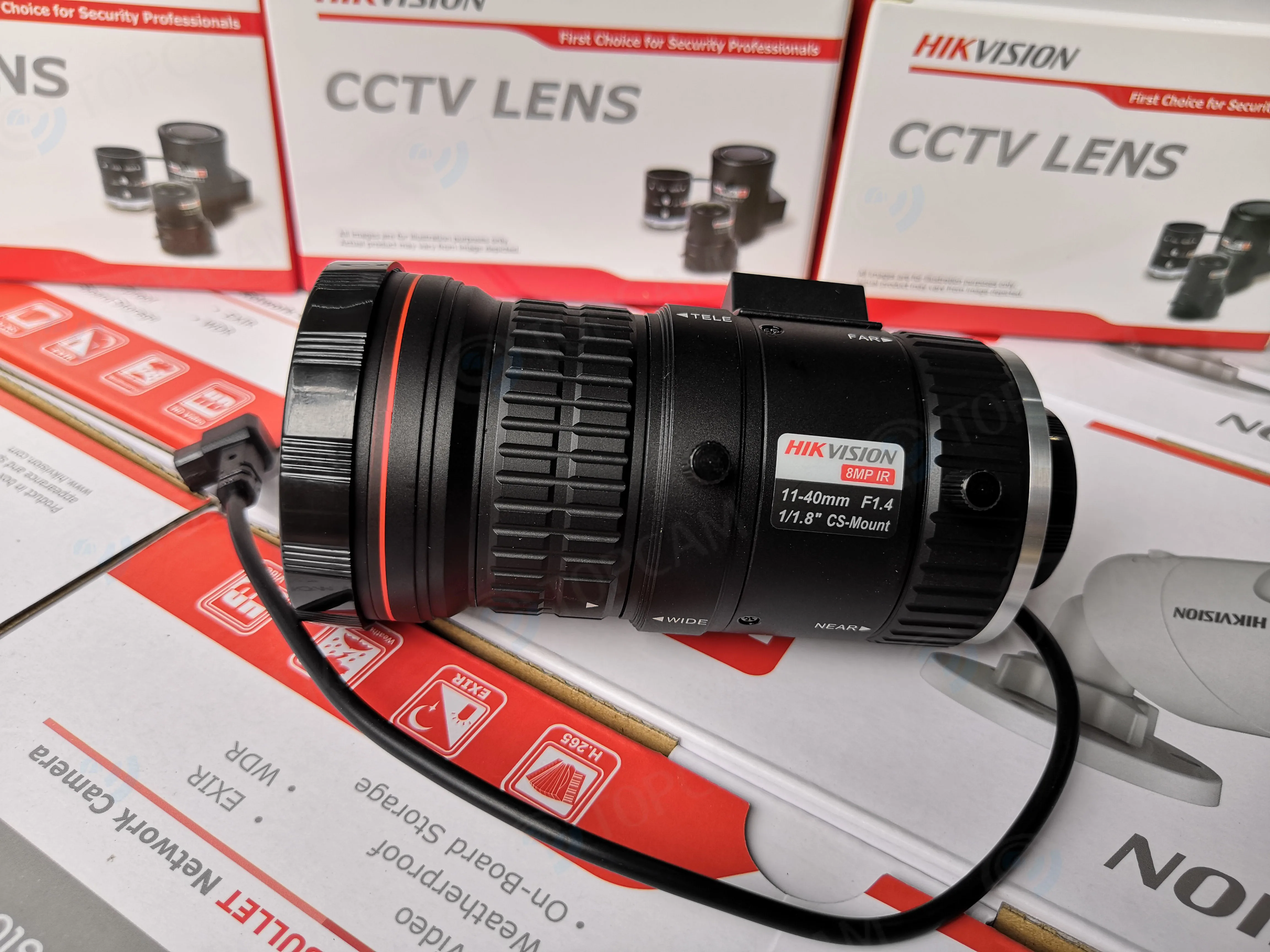 Оригинальная система видеонаблюдения Hikvision объектив HV1140D-8MPIR Vari-focal DC Авто Ирис постоянная диафрагма 8MP IR CCTV объектив камеры наблюдения