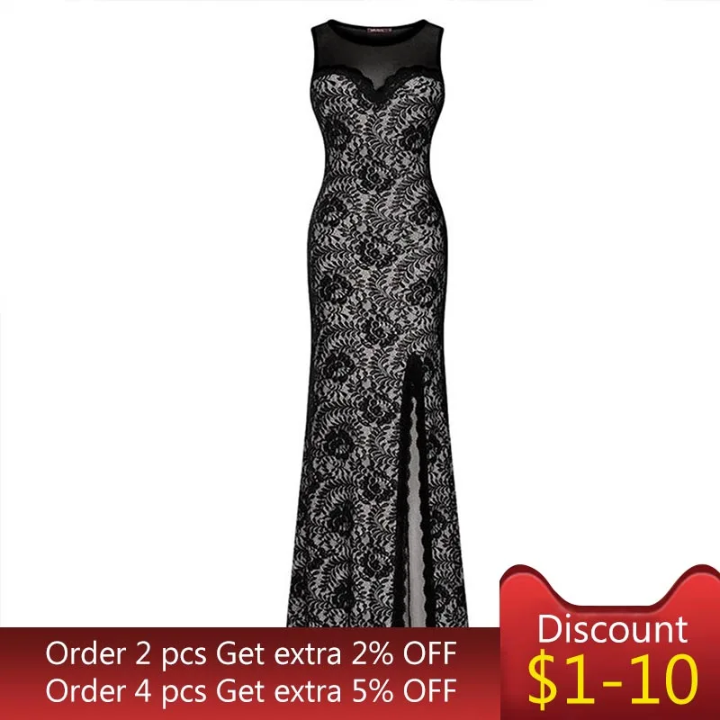 Разделение рыбий хвост вечерние платье 2019 без рукавов в готическом стиле черное