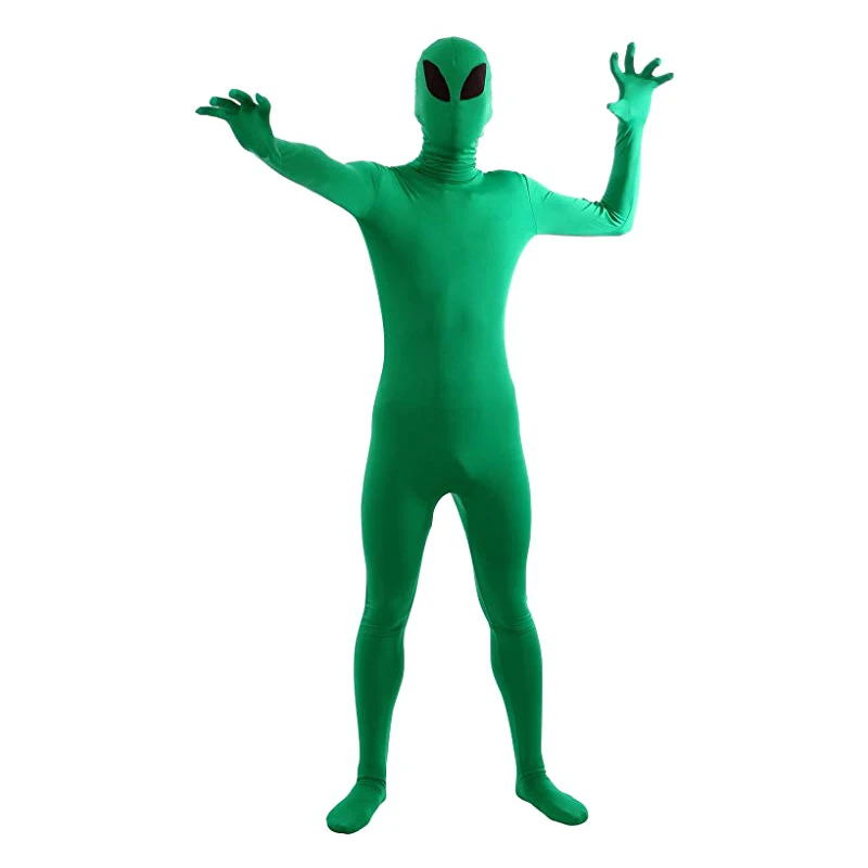 Funny Adult Aliens Elastic Suit Party Costume Cosplay Clothes Halloween Suit ASD88