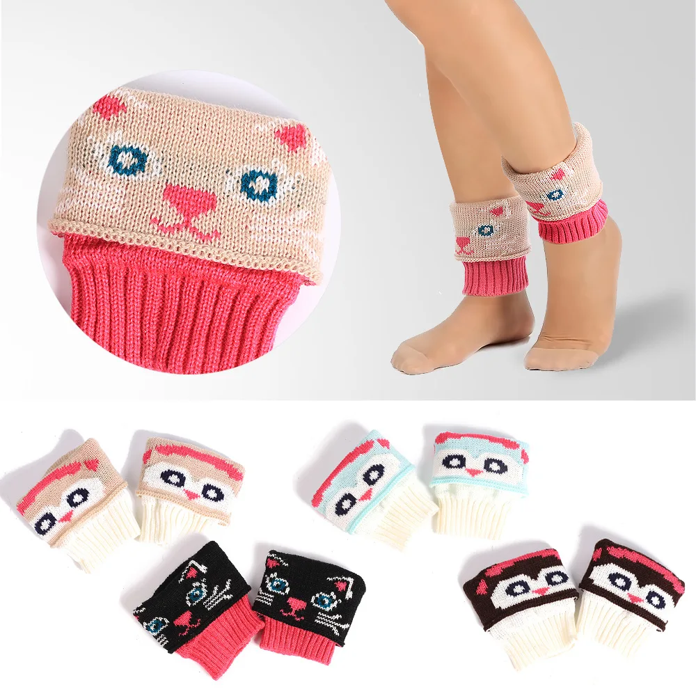 Стиль, AliExpress, Короткие Носки с рисунком, пряжа для вязания ботинок, разноцветные короткие носки