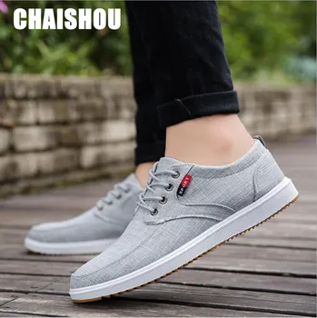 

Shoes Men 2019 Summer Canvas Shoes Men Breathable Casual Canvas Men Shoes Walking Men Shoes Chaussure Homme D-184