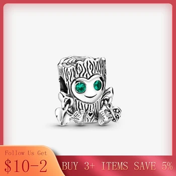 

Hot Sale 100% Real Sterling Silver Cute Little Tree Beads Fit Original Bracelet For Women Making DIY Jewelry 2020 New CMS1502