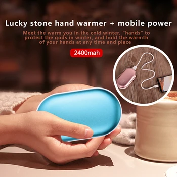 

Electric Heater Warmer Portable Economic Aluminium Alloy 2400mah Travel Outdoors Home Hand Warmer Phone USB Pocket Mini Office