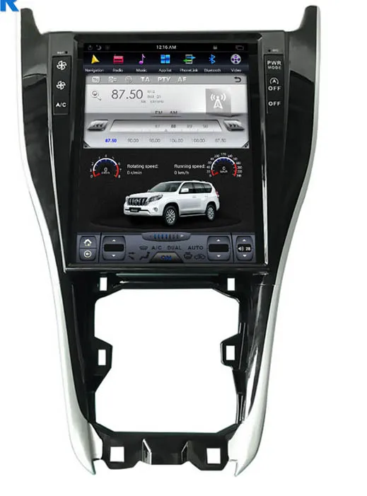 

12.1" tesla style vertical screen android 8.1 Six core Car GPS radio Navigation for Toyota Harrier 2014-2018