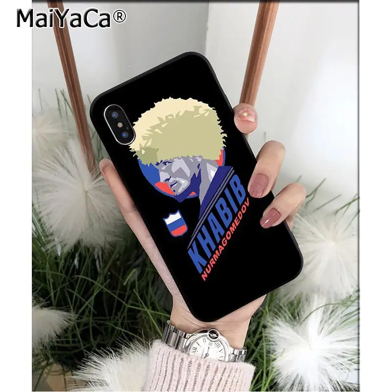 MaiYaCa khabib nurmagomedov UFC мягкий чехол для телефона из ТПУ для iPhone 6S 6plus 7plus 8 8Plus X Xs MAX 5 5S XR 11 11pro max - Цвет: A10