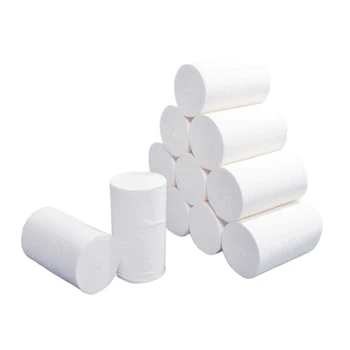 

1 Roll 4 Layer Toilet Tissue Home Bath Toilet Roll Paper Soft Wood Pulp Skin-friendly Paper Towels Bathroom Supply