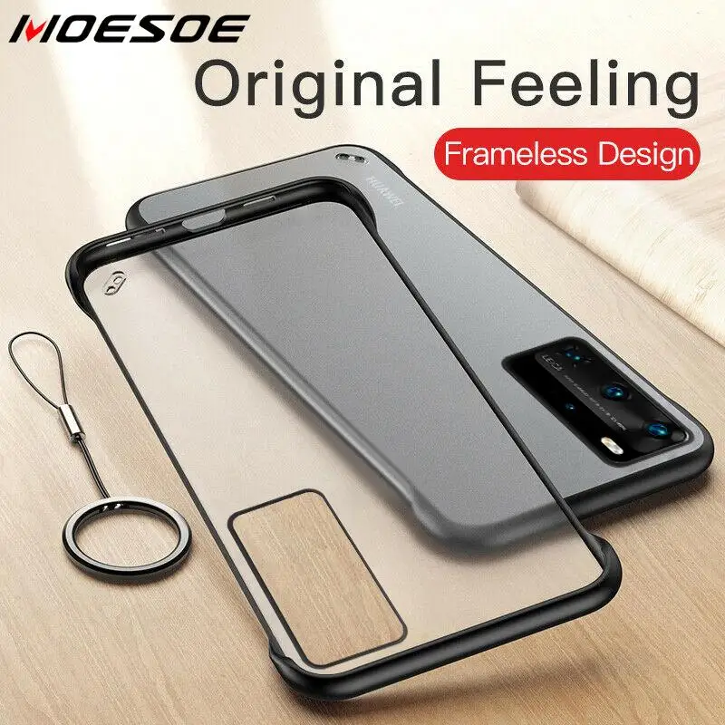

Frameless Matte Phone Case For Huawei P40 Pro P30 Lite Transparent Cover Cases For Huawei Honor 20 30 s Nova 5T 7 Pro P Smart Z