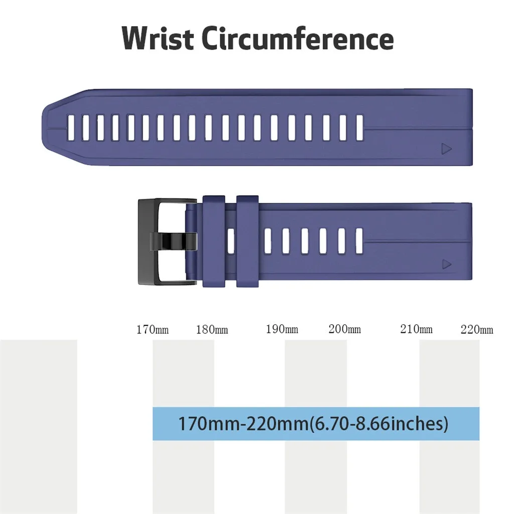 Силиконовый ремешок на запястье для Garmin Fenix 6X/Fenix 6 XPro, ремешок для умных часов, сменный ремешок для мужских и женских часов, спортивный браслет 19Sep