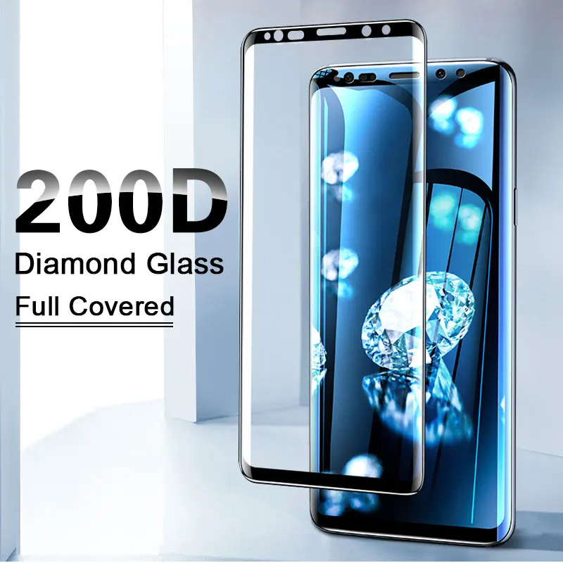 200D закаленное Стекло на для Samsung Galaxy S8 S9 плюс S6 S7 edge Note 8 9 Экран протектор J4 J6 J8 плюс Защитная Стекло