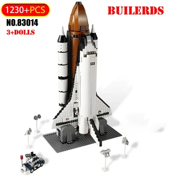 

1230 PCS Shuttle Expedition Model Building Blocks Space Exploration Plane Rocket Technic Bricks Compatible Toys