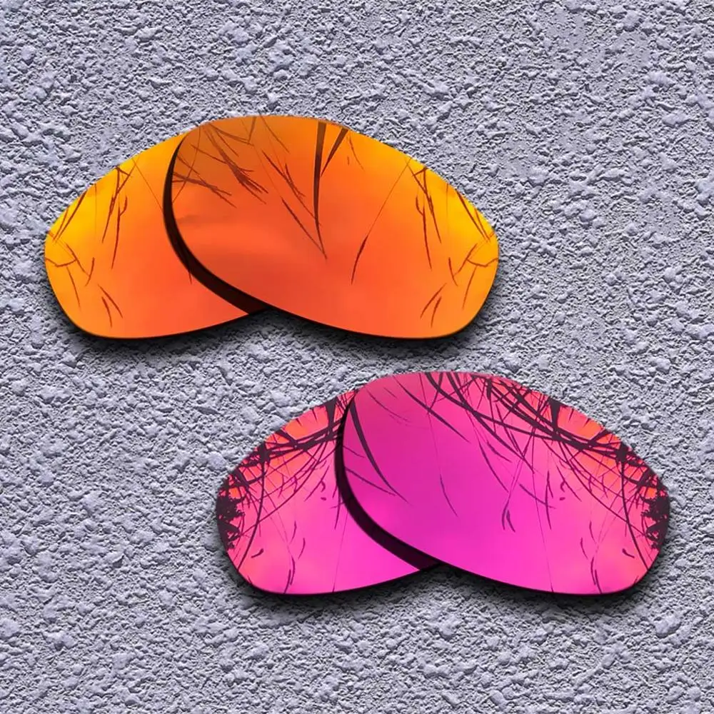 2 пары поляризованных сменных линз для солнцезащитных очков Oakley Tightrope-несколько вариантов - Цвет линз: Fire Red-Red