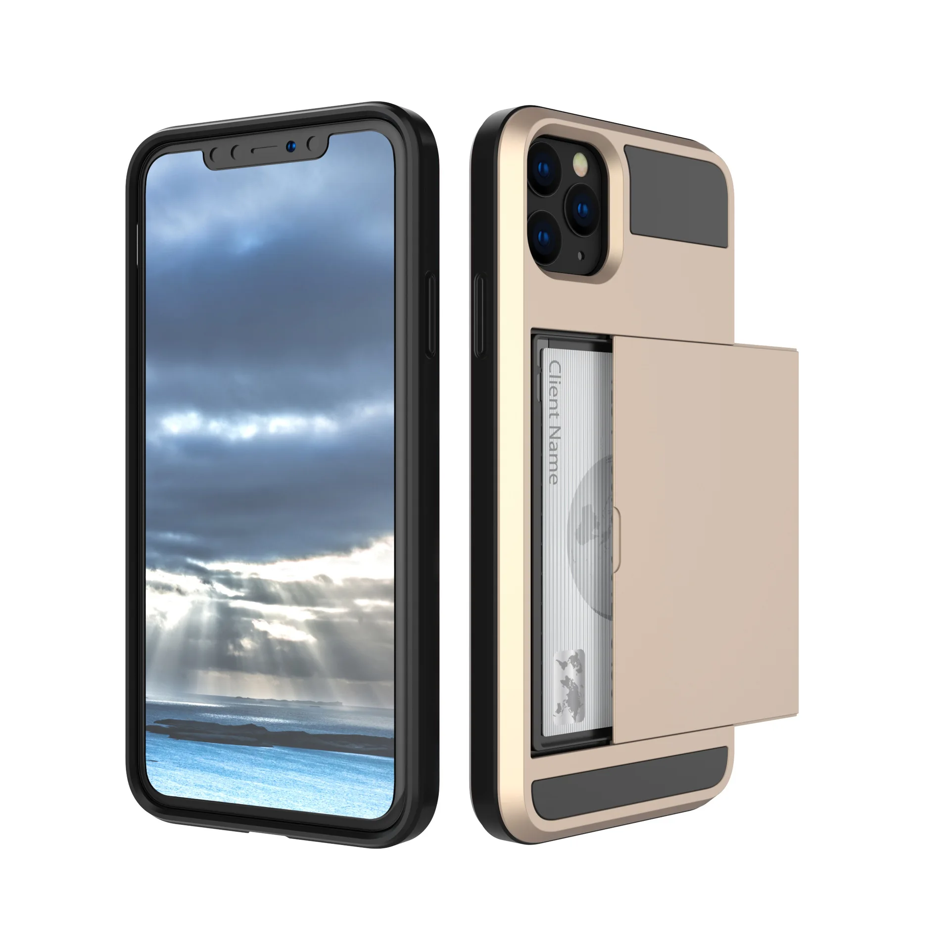 gold 30 шт. чехол для iPhone 11 pro max чехол-подставка с отделениями для карт чехол для iPhone 5 5S se - Цвет: gold
