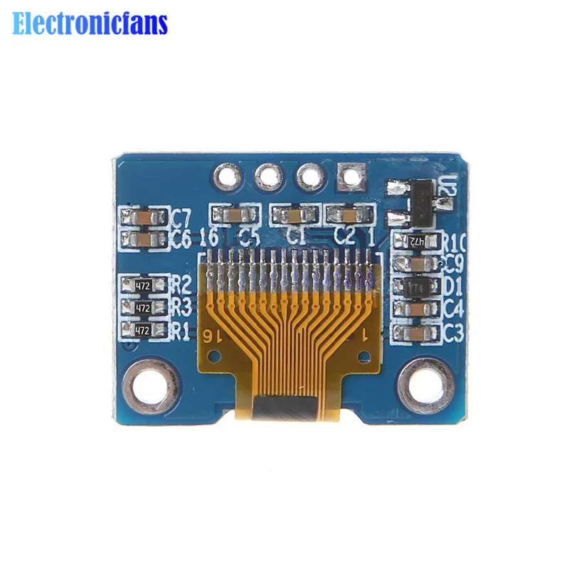 Diymore 0,42 дюймовый OLED дисплей ЖК-модуль 72*40 OLED модуль IIC/SPI интерфейс Белый ЖК-дисплей модуль 16 Pin SSD1306