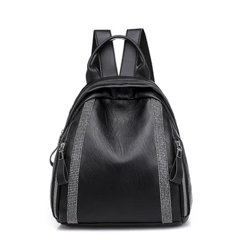 

Mini Backpack Women's PU Leather Shoulder Shoulder Bag Multifunction Classic Color Matching Backpack