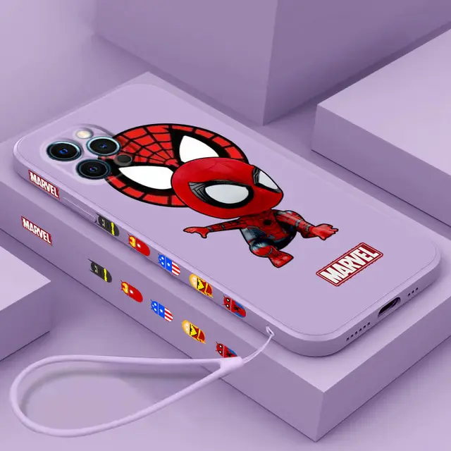 Popularity Marvel phone case for iphone 11 12 13 pro max case Shockproof iphone 7 case 6 8 plus x xs xr Unilateral design cover 1